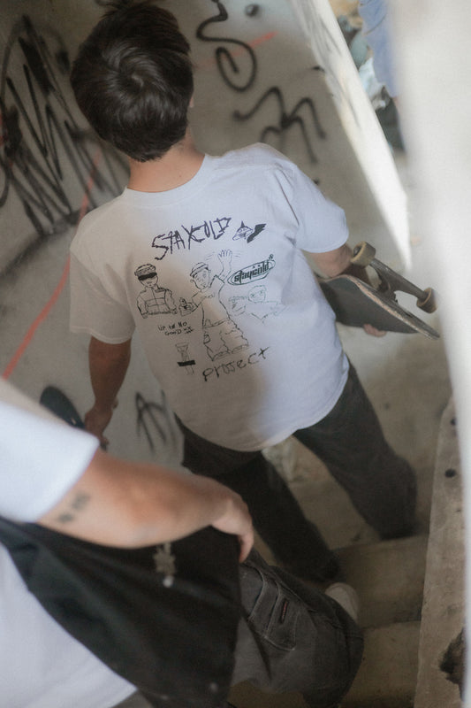 T-Shirt "Up To No Good" Branca