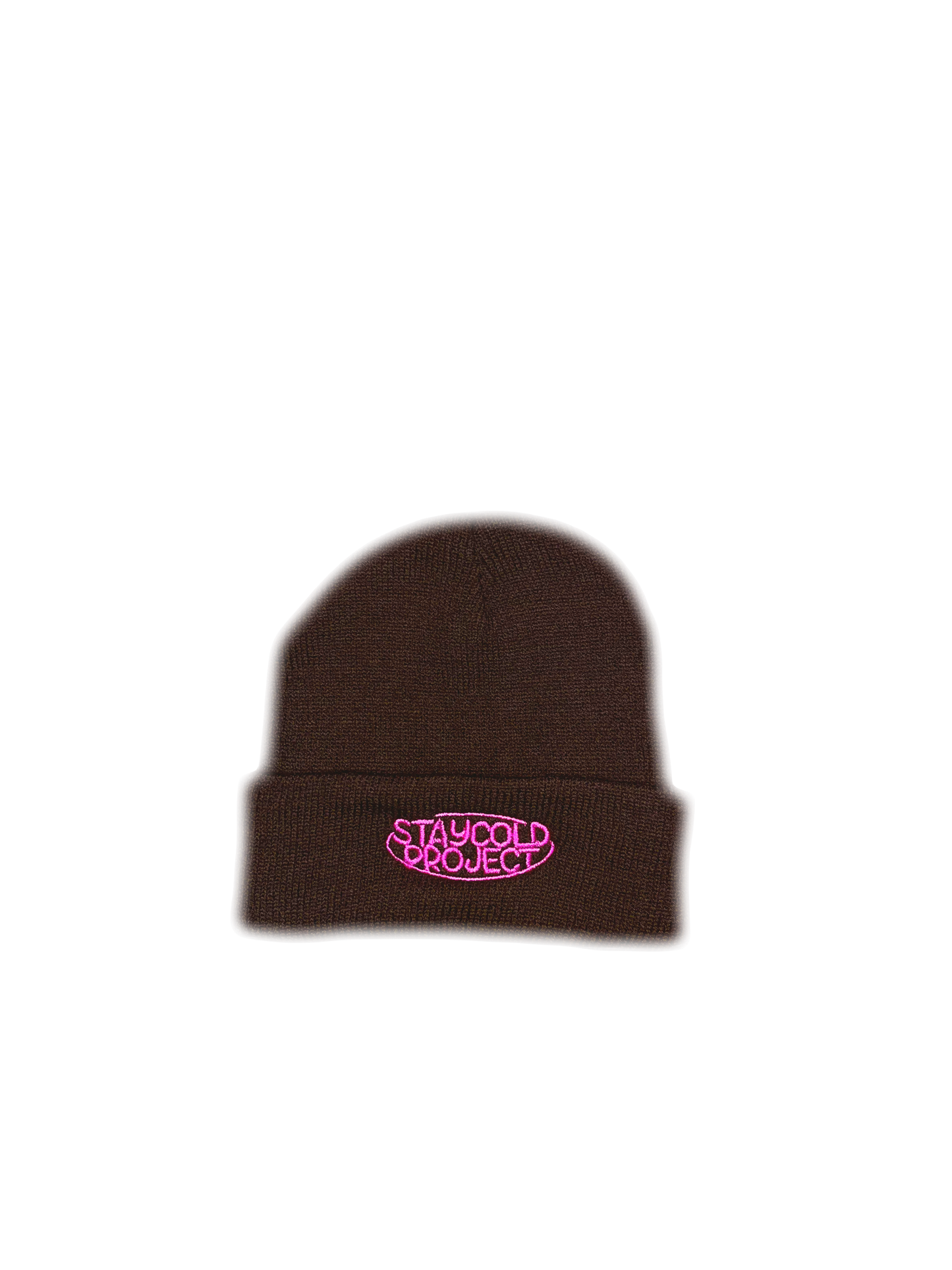 Beanie Bordado "Classic" Pink on Brown
