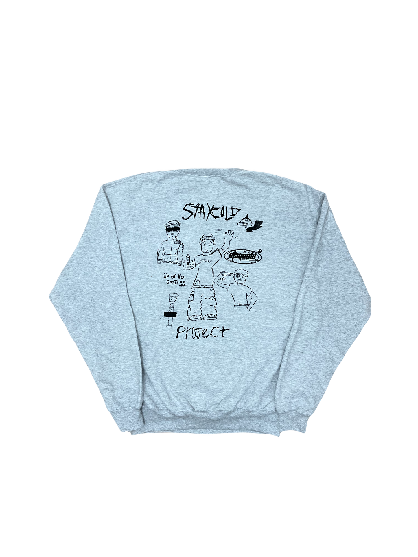 Crewneck "Up To No Good" Cinza