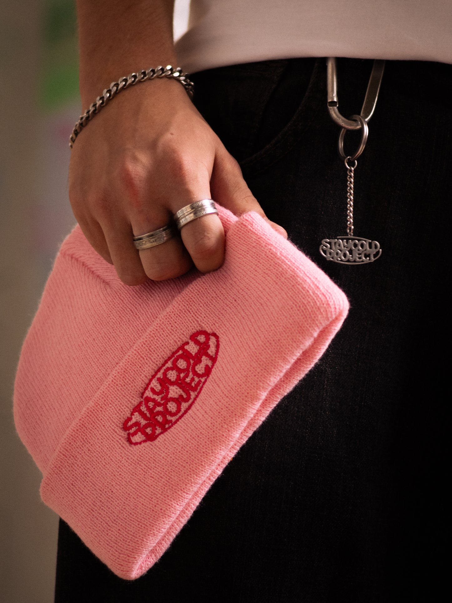 Beanie Bordado "Classic" Pink on Pink